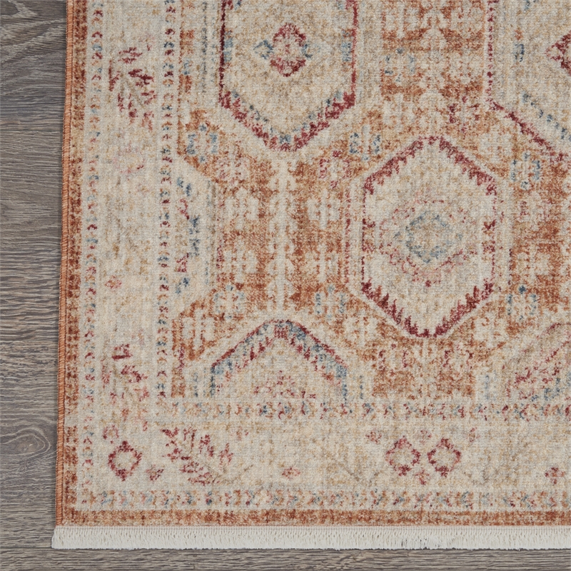 Nourison Enchanting Home 3' x 5' Brick Farmhouse & Country Indoor Rug Polyester