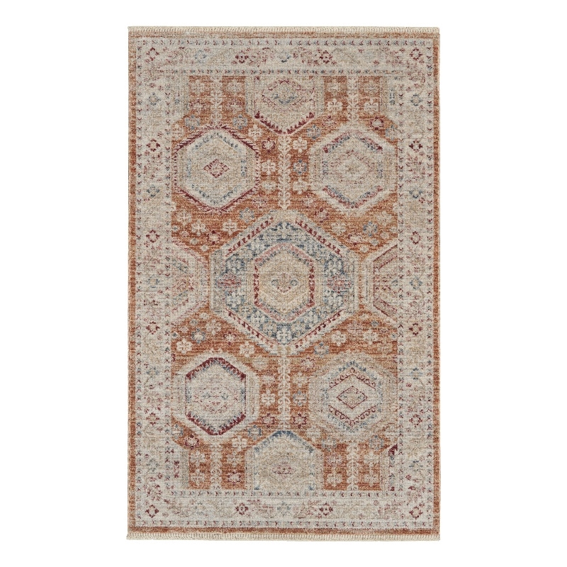 Nourison Enchanting Home 3' x 5' Brick Farmhouse & Country Indoor Rug Polyester