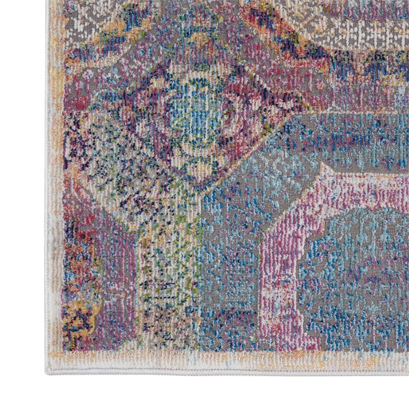 Nourison Global Vintage 2' x 6' Multicolor Bohemian Indoor Rug