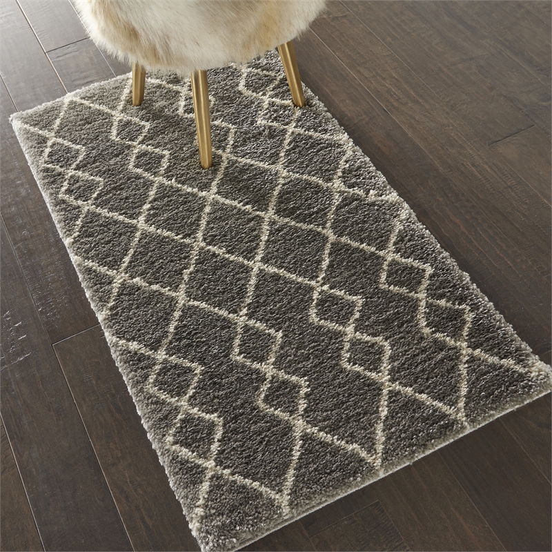 Nourison Geometric Shag 2'2