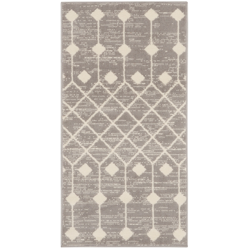 Nourison Grafix 2' x 4' Bohemian Indoor Rug in Gray