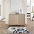 Nourison Grafix 3' x 5' Grey Mid-Century Modern Indoor Rug Polypropylene