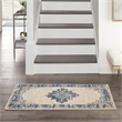 Nourison Grafix 2' x 4' White Transitional Indoor Rug Polypropylene
