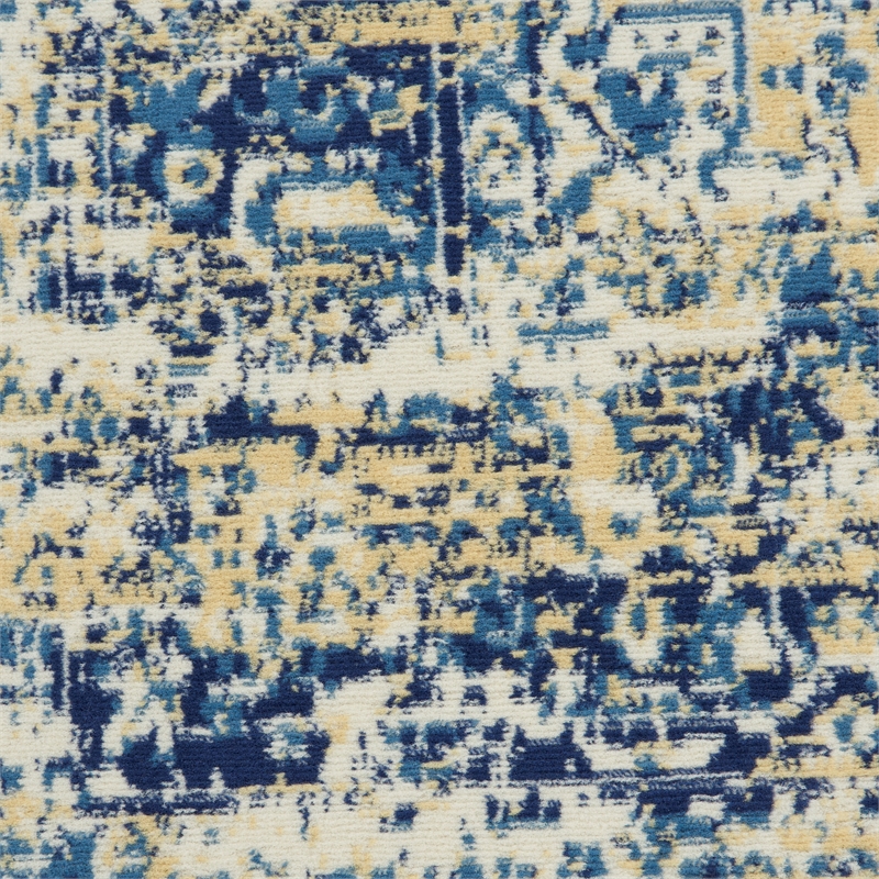 Nourison Grafix 2' x 4' White Transitional Indoor Rug Polypropylene