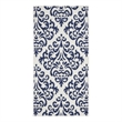 Nourison Grafix 2' x 4' White/Blue Transitional Indoor Rug Polypropylene