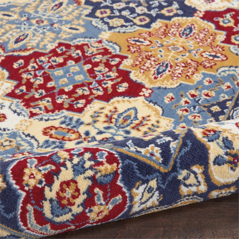 Nourison Grafix 3' x 5' Multicolor Fabric Bohemian Area Rug (3' x 5')
