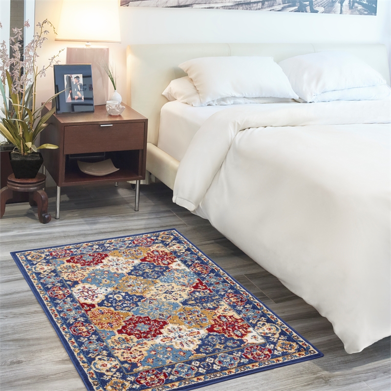 Nourison Grafix 3' x 5' Multicolor Fabric Bohemian Area Rug (3' x 5')