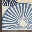 Nourison Grafix 3' x 5' White Contemporary Indoor Rug Polypropylene