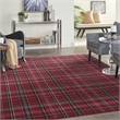 Nourison Grafix 6' x 9' Red Rustic Indoor Rug Polypropylene