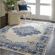 Nourison Grafix 6' x 9' White Transitional Indoor Rug Polypropylene
