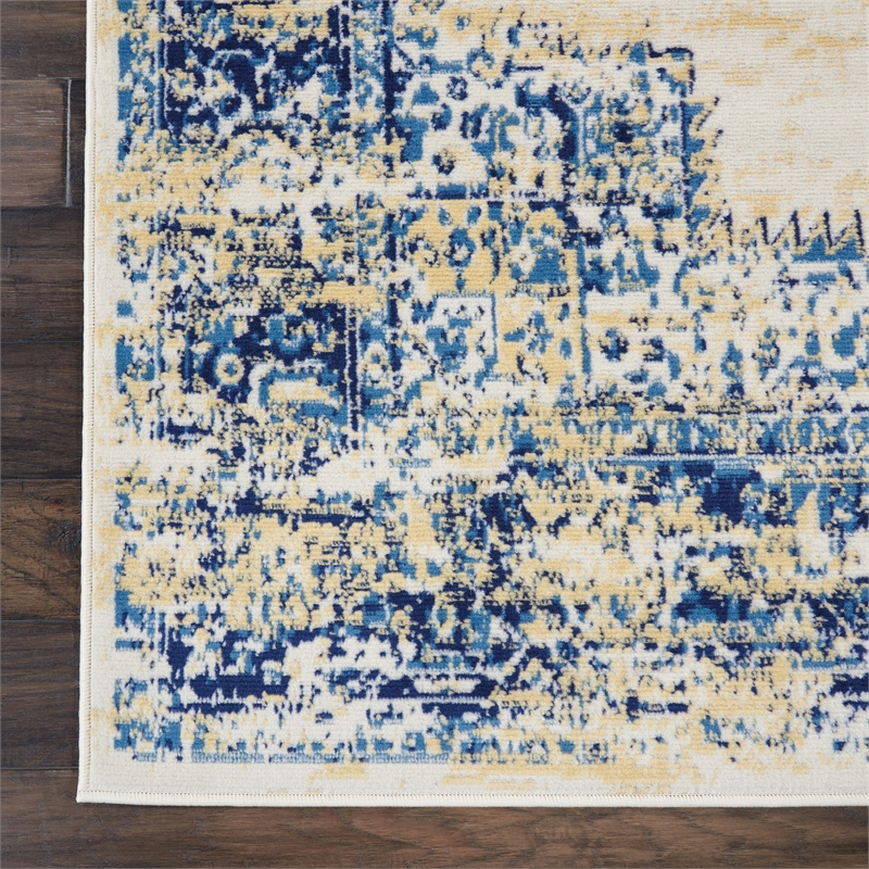 Nourison Grafix 6' x 9' White Transitional Indoor Rug Polypropylene