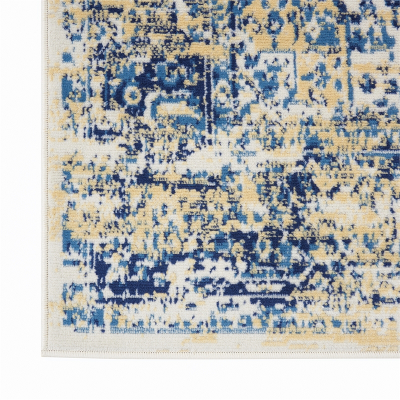 Nourison Grafix 6' x 9' White Transitional Indoor Rug Polypropylene