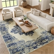 Nourison Grafix 6' x 9' White Transitional Indoor Rug Polypropylene