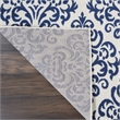 Nourison Grafix 6' x 9' White/Blue Transitional Indoor Rug Polypropylene