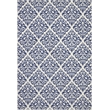 Nourison Grafix 6' x 9' White/Blue Transitional Indoor Rug Polypropylene