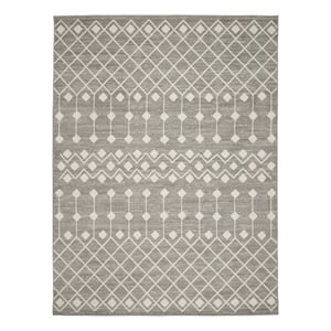Nourison Grafix 7'10&quot x 9'10&quot Gray Bohemian Indoor Rug Polypropylene
