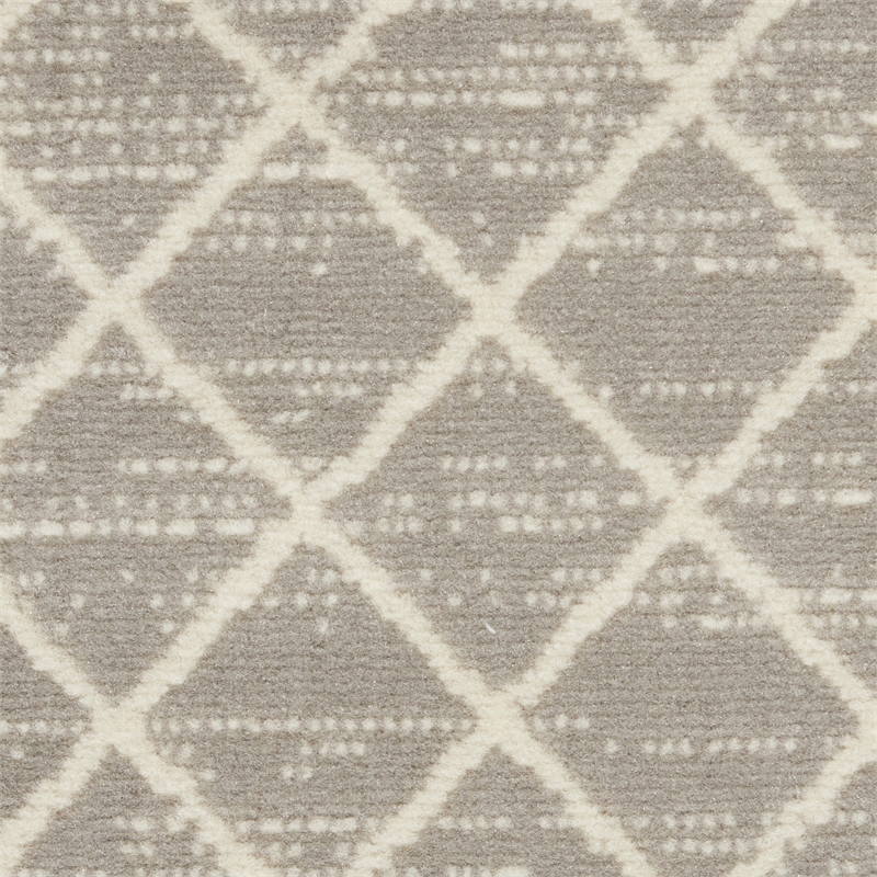 nourison grafix 6' x 9' bohemian indoor rug in gray