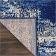 Nourison Grafix 6' x 9' Navy Blue Transitional Indoor Rug Polypropylene