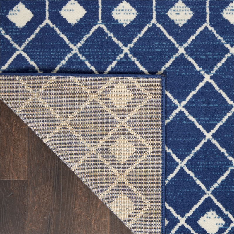 Nourison Grafix 6' x 9' Navy Bohemian Indoor Rug Polypropylene