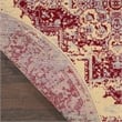 Nourison Grafix 8' x Round Red and White Fabric Vintage Area Rug (8' Round)
