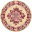 Nourison Grafix 8' x Round Red and White Fabric Vintage Area Rug (8' Round)
