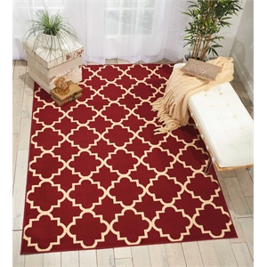 Nourison Grafix 5'3&quot x 7'3&quot Red Bohemian Indoor Rug