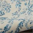 Nourison Jubilant 8' x 10' White and Blue Fabric Vintage Area Rug (8' x 10')