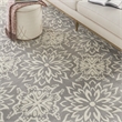 Nourison Jubilant 8' x 10' Gray Fabric Farmhouse Area Rug (8' x 10')