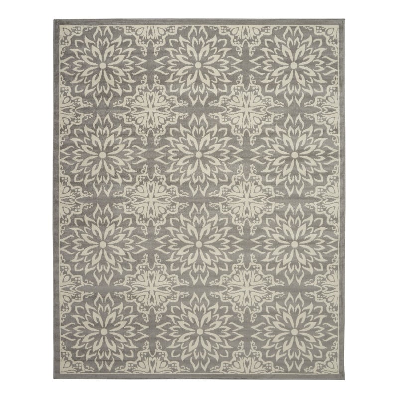 Nourison Jubilant 8' x 10' Gray Fabric Farmhouse Area Rug (8' x 10')