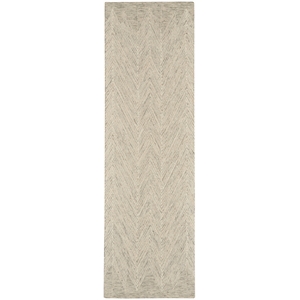 Nourison Linked 2'3&quot x 7'6&quot Ivory/Grey Bohemian Indoor Rug