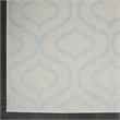 Nourison Jubilant 4' x 6' Ivory/Blue Contemporary Indoor Rug Polypropylene