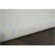 Nourison Jubilant 4' x 6' Ivory/Blue Contemporary Indoor Rug Polypropylene