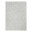 Nourison Jubilant 4' x 6' Ivory/Blue Contemporary Indoor Rug Polypropylene