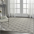 Nourison Jubilant 6' x 9' Grey Contemporary Indoor Rug Polypropylene