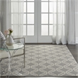 Nourison Jubilant 6' x 9' Grey Contemporary Indoor Rug Polypropylene