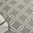 Nourison Jubilant 6' x 9' Grey Contemporary Indoor Rug Polypropylene