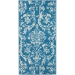Nourison Jubilant 2' x 4' Blue Fabric Vintage Area Rug (2' x 4')