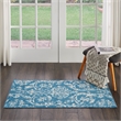 Nourison Jubilant 2' x 4' Blue Fabric Vintage Area Rug (2' x 4')