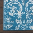 Nourison Jubilant 2' x 4' Blue Fabric Vintage Area Rug (2' x 4')
