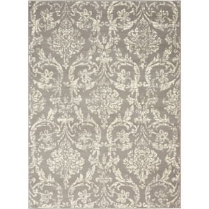 Nourison Jubilant 6' x 9' Gray Fabric Vintage Area Rug (6' x 9')