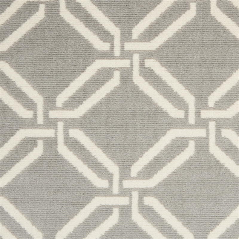 Nourison Jubilant 2' x 4' Grey Contemporary Indoor Rug