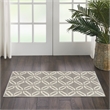 Nourison Jubilant 2' x 4' Grey Contemporary Indoor Rug