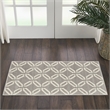 Nourison Jubilant 2' x 4' Grey Contemporary Indoor Rug