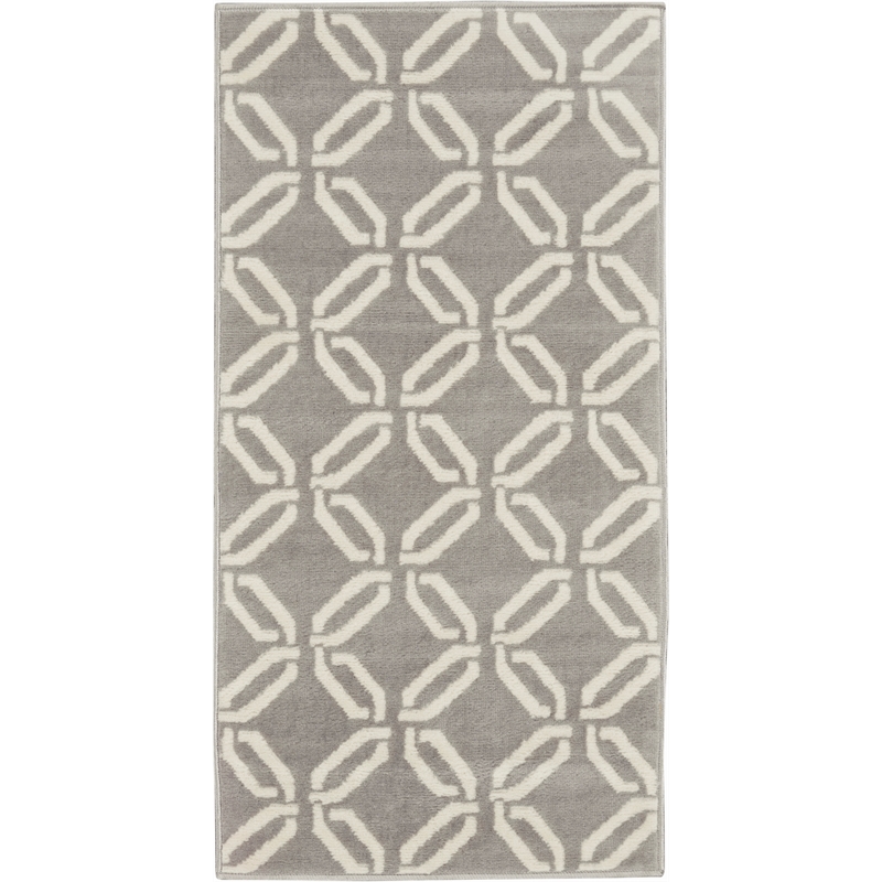 Nourison Jubilant 2' x 4' Grey Contemporary Indoor Rug