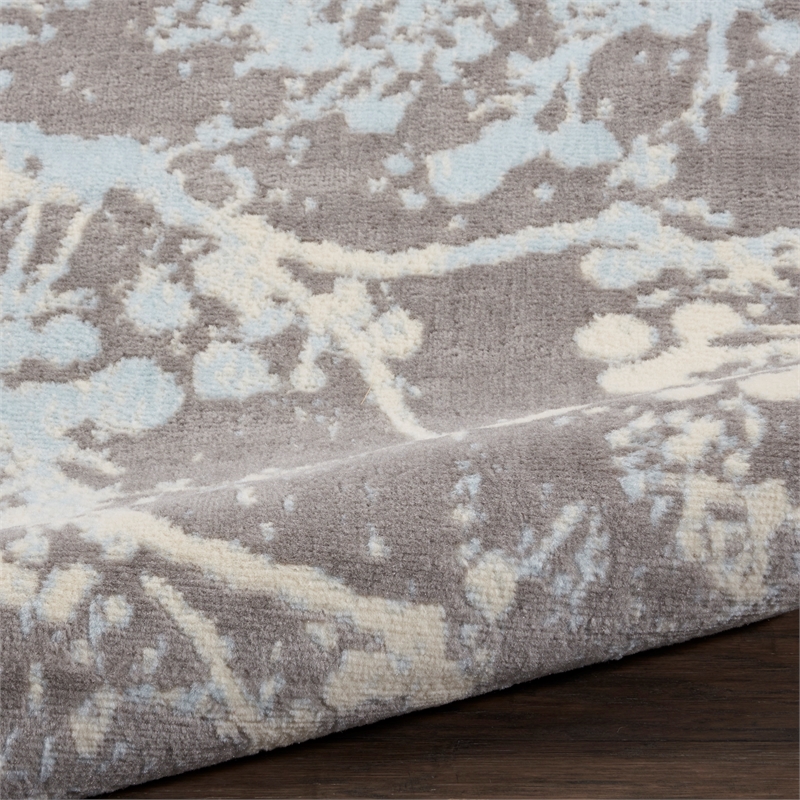 Nourison Jubilant 2' x 4' Grey Modern Indoor Rug