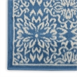 Nourison Jubilant 2' x 4' Ivory/Blue Farmhouse Indoor Rug