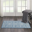 Nourison Jubilant 2' x 4' Ivory/Blue Farmhouse Indoor Rug