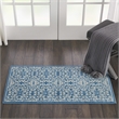 Nourison Jubilant 2' x 4' Ivory/Blue Farmhouse Indoor Rug