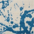 Nourison Jubilant 2' x 4' Ivory/Blue Modern Indoor Rug