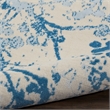Nourison Jubilant 2' x 4' Ivory/Blue Modern Indoor Rug